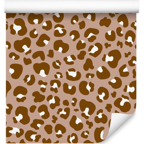 Tierfelltapete Beige, Orange und Ocker 50x1000 cm (1/5)