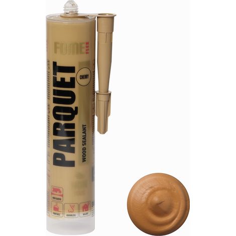 Mastic acrylique bois FOME FLEX Parquet – couleur chêne, élastique et ponçable – jointoiement parquet & plinthes – intérieur