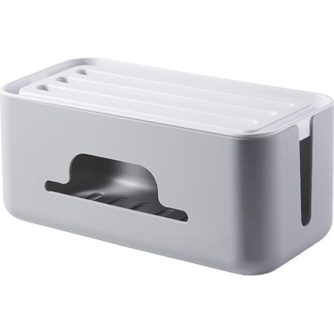 Kabelbox,kabelbox en meervoudige stopcontacten, kabelorganizer, kabelorganizer, kabelverstopter, 32.1x13.6x12.7cm (1/5)