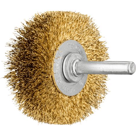 PFERD TOOLS Rundbürste ungezopft RBU Ø50x15 mm Schaft-Ø6 mm Messing-Draht-Ø0,20 10 Stk