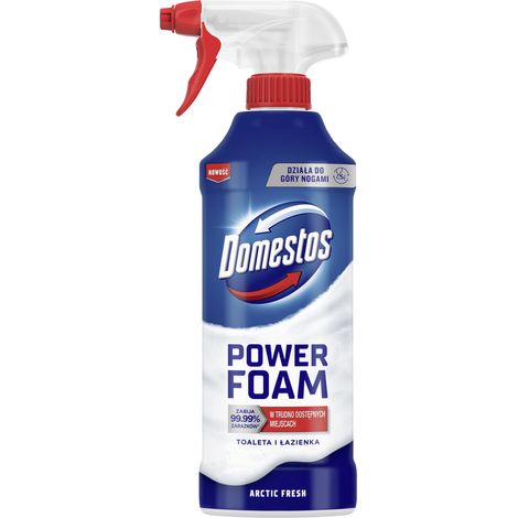 Domestos Power Foam Detergente per WC e bagno Arctic Fresh 435ml