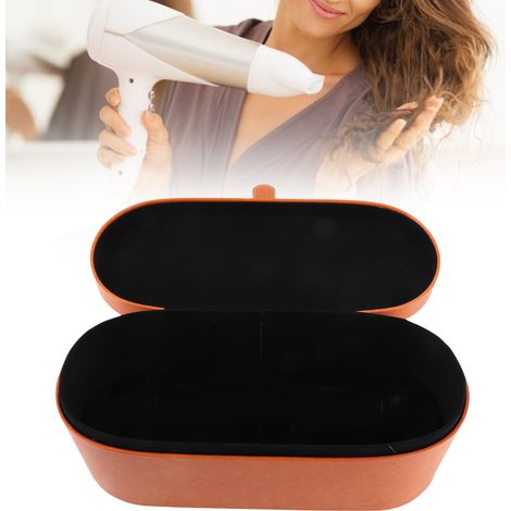 [Boîte de Rangement pour Appareils de Coiffure] Trousses de Voyage pour Coiffure, Sac de Rangement Imperméable Anti-Chocs PU Léger [Un Sac de Transport de Sèche-Cheveux Portable] (1/5)