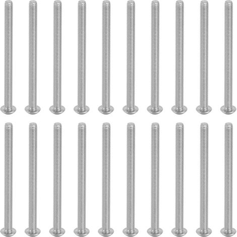 Vis M4 tête bombée à six pans creux, 50 pièces, acier zingué pour instruments électroniques 2802-0004-0055 (1/5)
