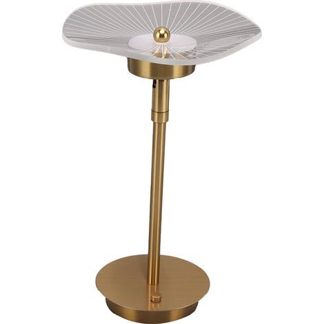Lampe de bureau tactile à intensité variable, rechargeable par USB, veilleuse avec 3 modes de couleur, couleur cuivre. (1/5)