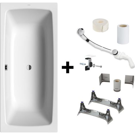 Kaldewei CAYONO DUO Mod. 725 Badewanne 180 x 80 cm mit Installationsset BIS 5042 (1/5)