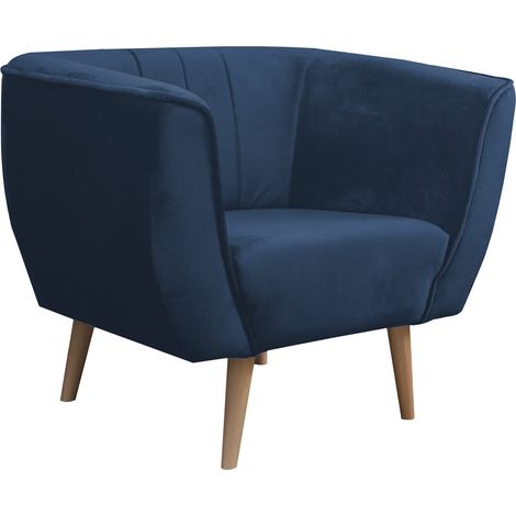 Sillón Glenview 105, Kronos 09, 75x82x74cm, Tapiz, Patas: Madera, 0