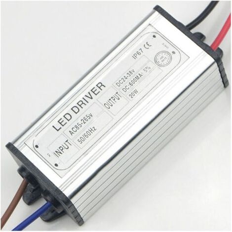 Alimentation stabilisée pour phares à LED 220 V 10 W, 20 W, 30 W, 50 W, 80 W et 100 W - 20 watts (1/2)