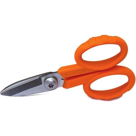 Elfcam – Ciseaux fibre optique Kevlar 42mm – Acier au carbone cranté pour coupe précise – Poignée nylon renforcé – Pour techniciens et électriciens (1/5)
