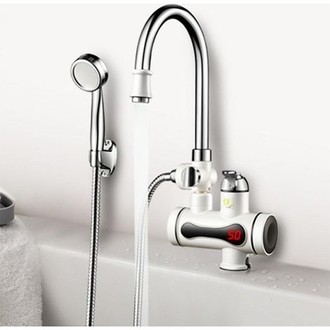 Trade Shop - DURCHLAUFERHITZER ELEKTRISCHER WASSERHAHN DUSCHE KÜCHE BAD -