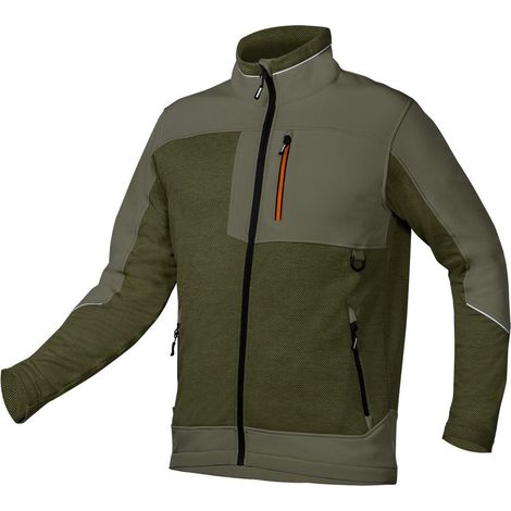 Felpa softshell da esterno, verde, taglia XXXL (1/3)