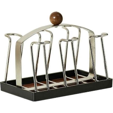 Acier inoxydable tasse drying support anti glissement upside down eau tasse étagère space saving decorative café mug (1/5)