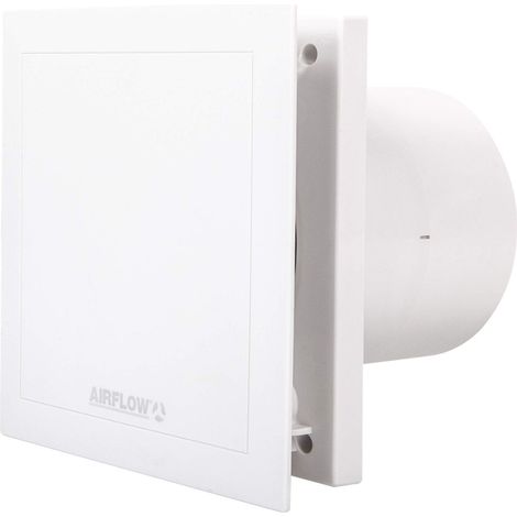Airflow QT120T Aspiratore Bagno con Timer, 125 mm, Made in Germany, 32 dB, 2 Velocità, Fino a 47 l/s, QuietMark, Timer Regolabile, Garanzia 3 Anni (1/5)