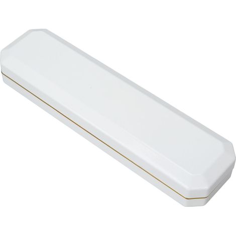 Boîte à bijoux lumineuse LED pour bagues bracelets - Écrin de présentation rangement pour fiançailles mariage - Blanc (1/5)