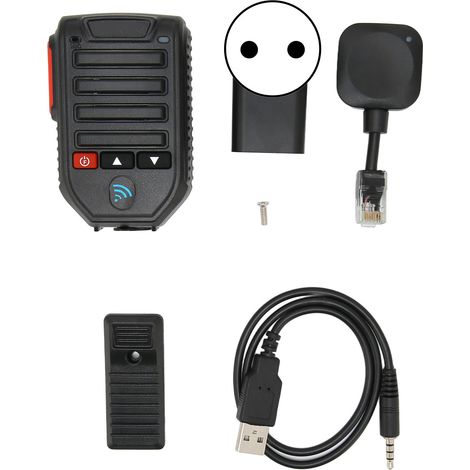 BT-89 2,4-GHz-Funktelefon mit Bluetooth-Freisprecheinrichtung und Mikrofon, Zwei-Wege-Funkgerät, 10 m Reichweite, 100–240 V EU-Stecker