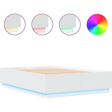 Maison Exclusive - Giroletto con Luci LED Bianco 150x200 cm in Legno Multistrato