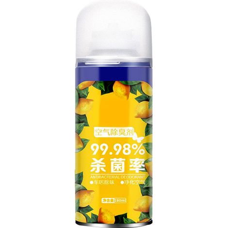 Désodorisant concentré en spray éliminateur d'odeurs, parfum citron pour voiture, désinfectant puissant, rafraîchisseur d'air efficace, vaporisateur multi-usage. (1/5)