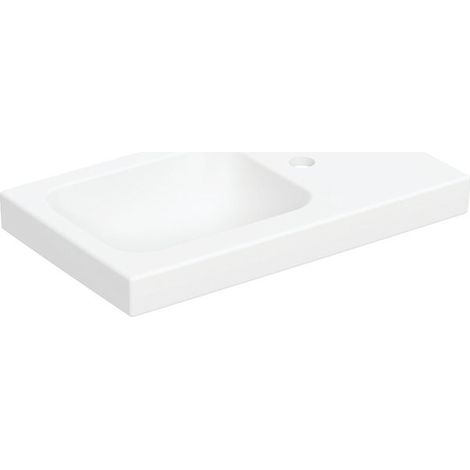 Geberit iCon Light lavabo con enjuague manual, 53 cm x 31 cm, con (1/3)