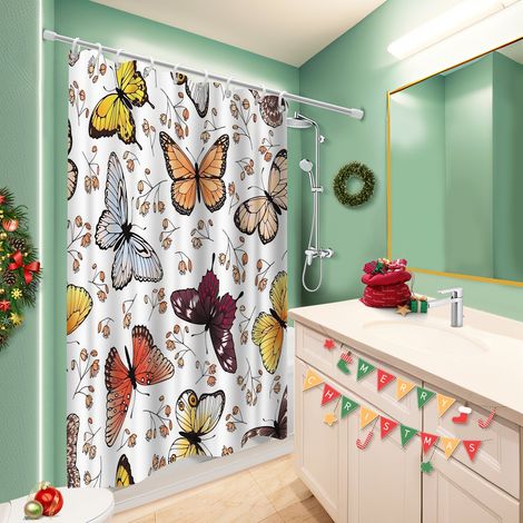 Rideau polyester pour douche 180x180 fluide rideau séchage rapide pour créer une ambiance spa (1/5)