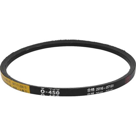 Sangle en caoutchouc V pour tondeuse industrielle Sourcing Map O-450, largeur 10 mm, épaisseur 6