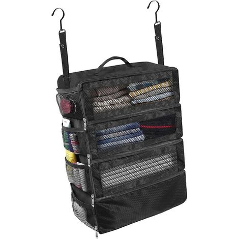 Solution de rangement de vêtements pliable et portable : sac de rangement pliable pour vêtements, idéal pour les voyageurs d'affaires et autres. (1/5)