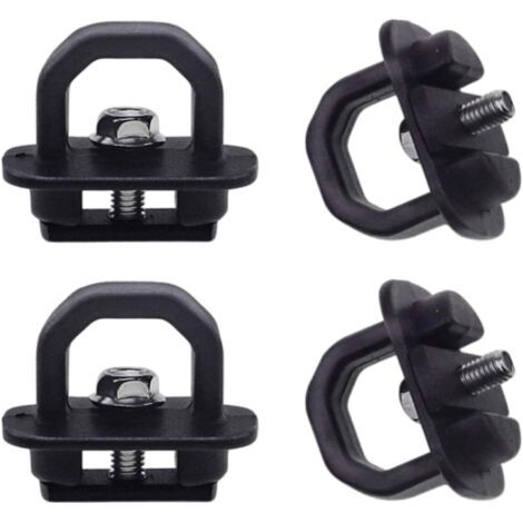 Crochets d'ancrage polyvalents pour remorques et camions - Crochets d'arrimage pour lit de camion - Accessoires de fixation simples (1/4)