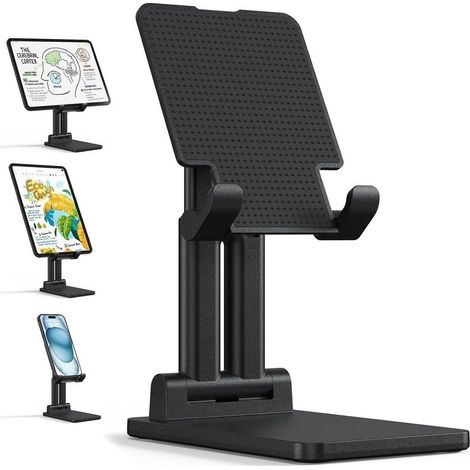 Support de Moniteur Portable Support de Bureau Robuste Pliable à Angle réglable Compatible avec Les moniteurs Portables tablettes iPad