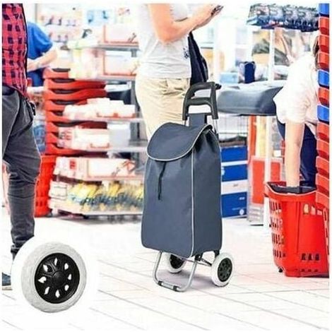 2 Ersatzräder für Einkaufswagen – Gummi – Kunststoffräder mit Schaumstoffpolsterung – Schwarzes Design – Für Einkaufswagen und -karren (1/3)