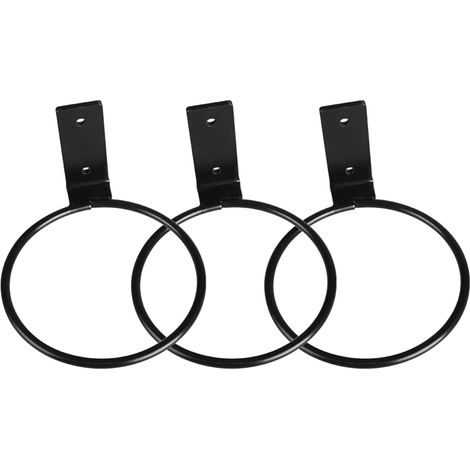 Juego de 3 soportes de pared para macetas (anillos de 15 cm) - Ganchos metálicos para plantas - Ganchos de pared para macetas
