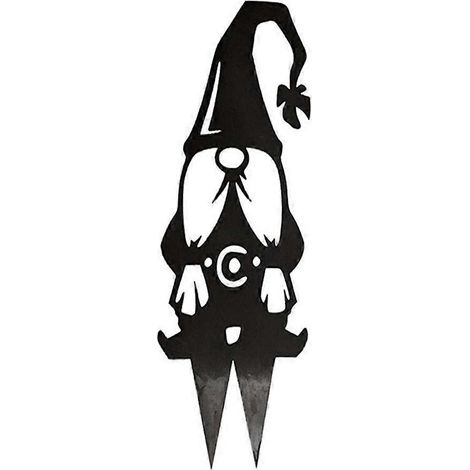 Statue de gnome en métal sans visage, silhouette artistique, décoration pour la maison, le jardin, la cour ou le patio - Style Dw 2