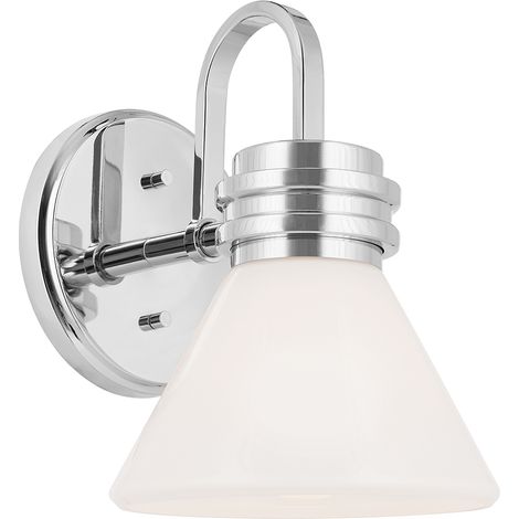 Applique bagno Farum cromo, vetro opale, 1xG9 3W Kichler (1/5)