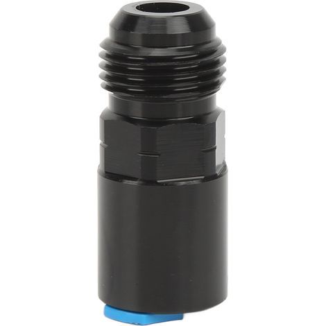 Adaptateur EFI AN mâle noir anodisé aluminium 6061‑T6, raccord rapide push-on AN8 3/8 pouce (1/5)