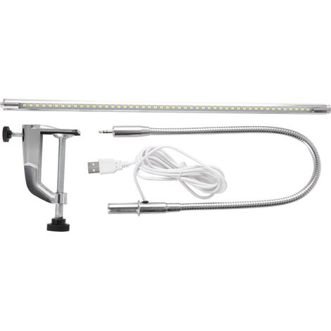 Lampe de bureau LED réglable avec clip, pour manucure, lecture et tatouage (1/5)