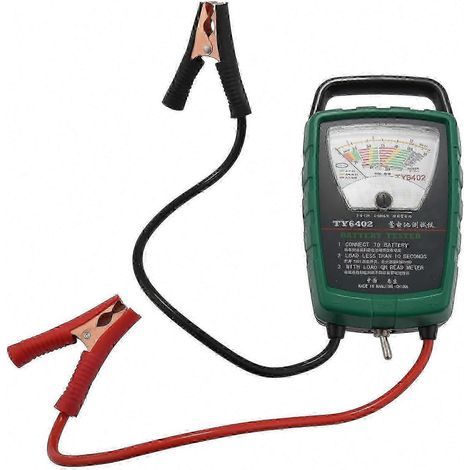 Testeur de batterie automobile et vérificateur d'alternateur 500 A 2 V 6 V 12 V, outil de diagnostic facile à utiliser pour le système de démarrage des véhicules (1/5)