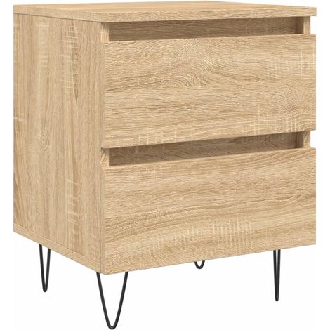 Table de chevet chêne sonoma 40x35x50 bois d’ingénierie (1/5)