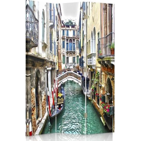Paravento bilaterale 360, Canale veneziano R. Kulik - 110x170 (1/5)