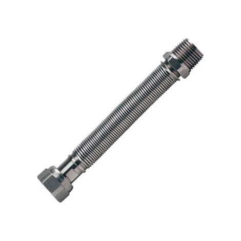 Flessibile inox raccordo in ottone mm 220 / 420 (per acqua) 3/4
