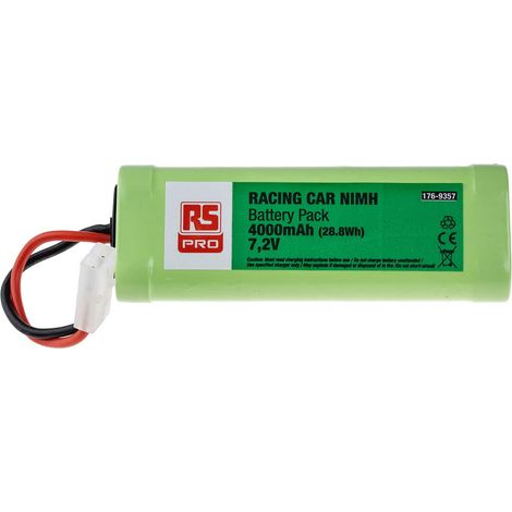Bloc batterie rechargeable RS PRO 7.2V NiMH 4Ah x 1 ( Prix pour 1 ) (1/2)