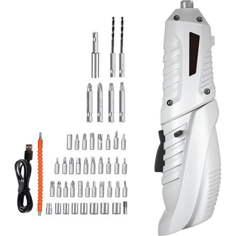 Tournevis multifonctionnel 250 tr/min avec embouts métalliques, kit d'outils de réparation pour téléphones portables, ordinateurs et appareils électroménagers. (1/5)