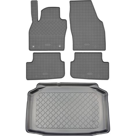 Audi A1 GB Sportback Hatchback (5 puertas) desde 07.2018 SET - Alfombrillas de goma para coche + alfombrilla para maletero