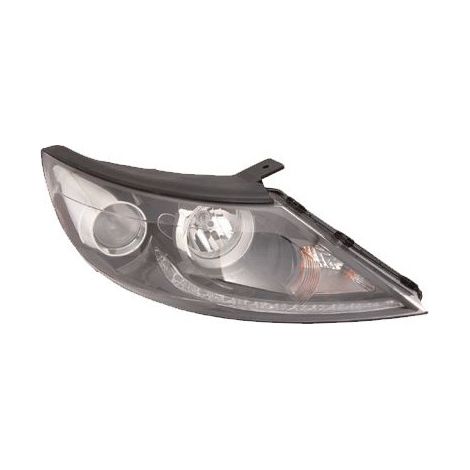 Phare avant droit H7/H7/LED noire avec feu diurne Kia Sportage 3 (SL) 2010-2013