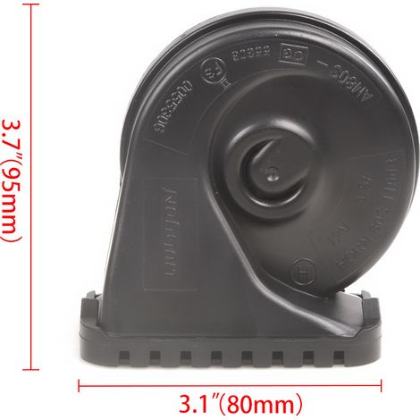 Electric horn for car and motorcycle, 12V, low and high frequency, available individually. (1/4)