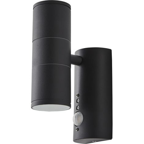 Litecraft Irela Up & Down Outdoor Wall Light With PIR Motion Sensor - Anthracite (1/5)