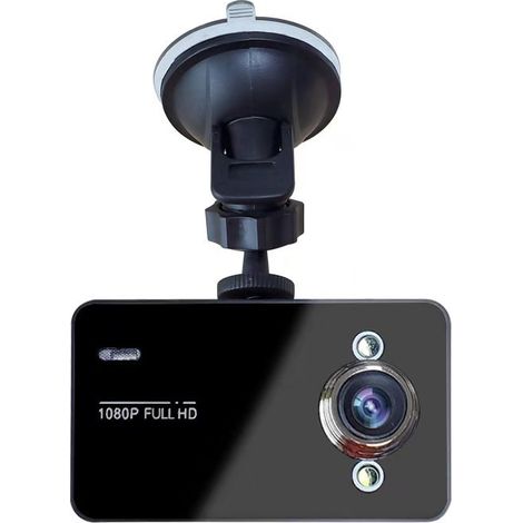 K6000 High Definition 1080P Car Dash Cam with Light, Night Vision, Car Monitoring Camera, Car Insurance Gift - Black (1/4)