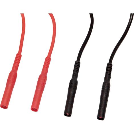 Chauvin Arnoux  Messleitungs-Set 4 mm Sicherheits-Stecker 4 mm Sicherheits-Stecker 1.5 m Rot, Schwar