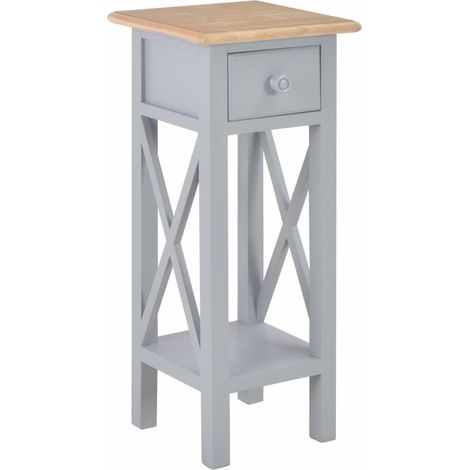 Table d'appoint Gris 27 x 27 x 65,5 cm Bois (1/5)