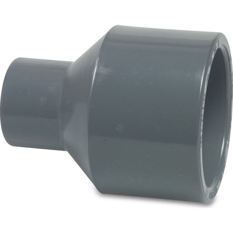 Mega Reduziermuffe PVC-U 32/25 mm x 20 mm Klebestutzen/Klebemuffe x Klebemuffe 16 bar, grau