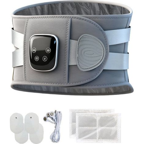 Ceinture Chauffante Massage Vibrant - Batterie 5000 Mah 3 Niveaux Chaleur - Pour Dos Taille épaules - 155 X 20 Cm (1/5)
