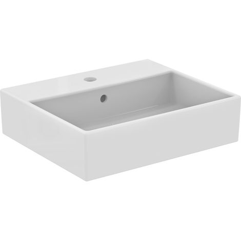 Ideal Standard I.Life B Vessel Sit-On Countertop Basin with Overflow 500mm Wide - White (1/5)