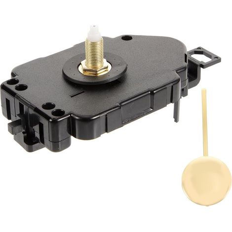 Mécanisme Horloge Balancier en Plastique et Fer Certifié, Mouvement Silencieux, Kit de Remplacement pour Horloge Murale 3/4 Pouces, Accessoires Horlogerie DIY, Lot de 2 Set (1/5)