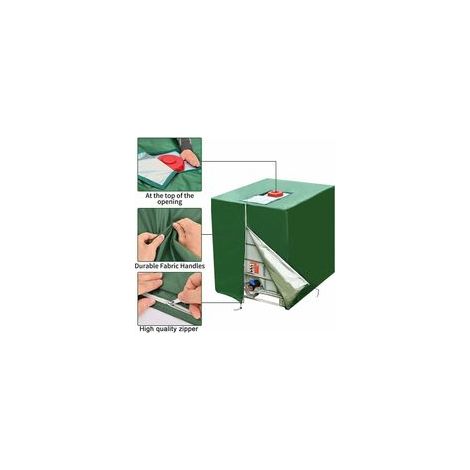 Bâche de réservoir IBC 1000L, housse de protection, protection UV résistant à la poussière couvercle de conteneur de réservoir IBC, bâche de protection (120 x 100 x 116 cm) Housse salon de jardin (1/3)
